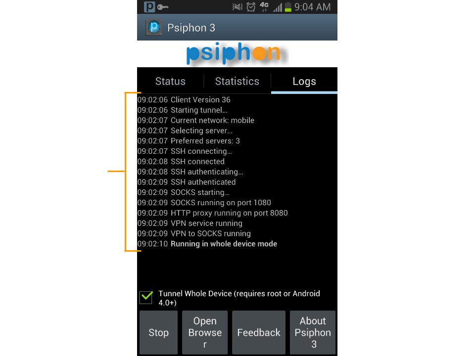 psiphon for android